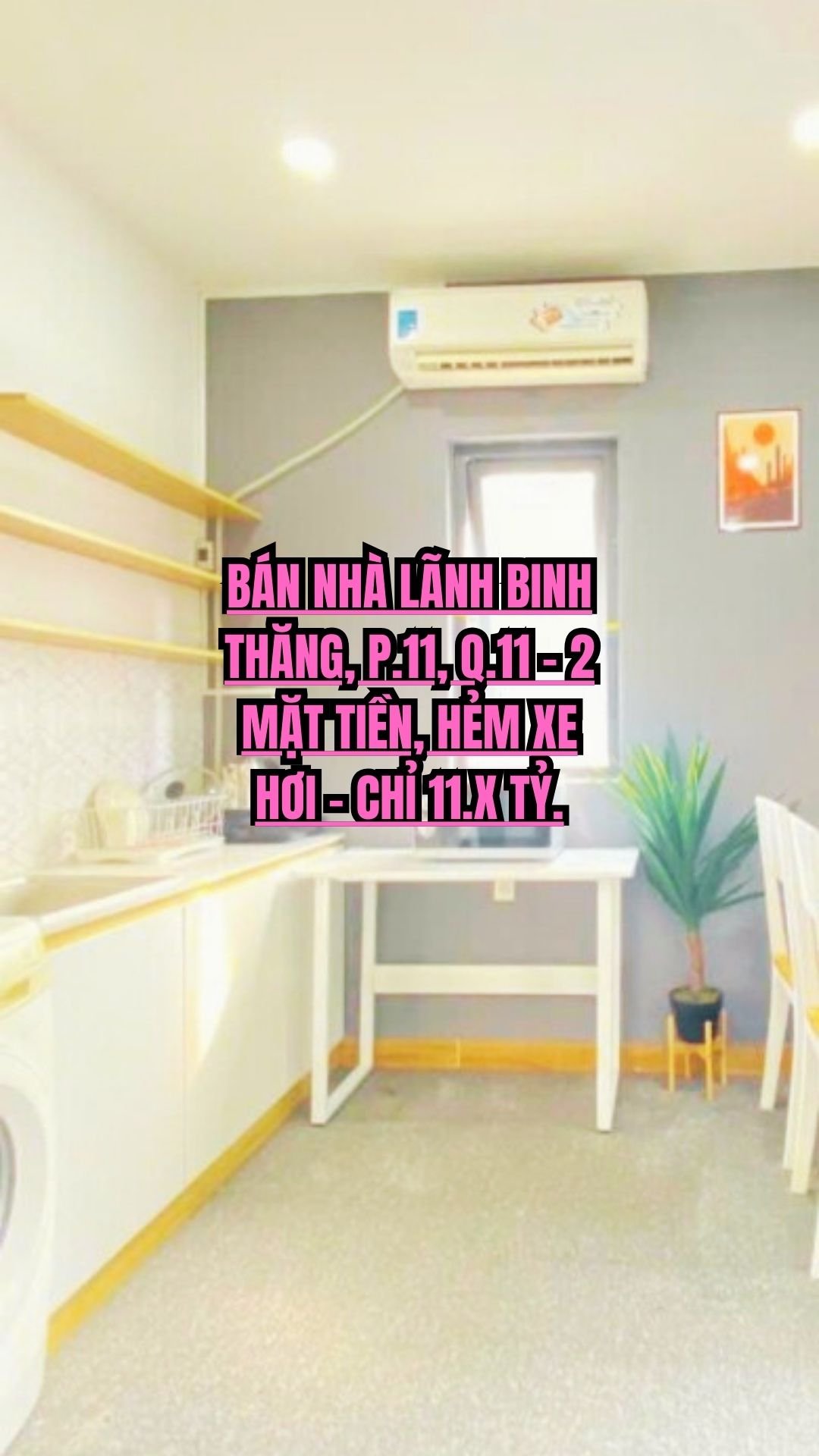 BÁN NHÀ LÃNH BINH THĂNG, P.11, QUẬN 11 - 2 MẶT TIỀN, HẺM XE HƠI - CHỈ 11.X TỶ